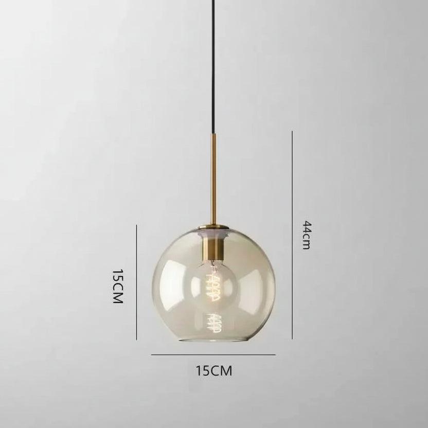 The Amber Horizon Glass Pendant Series