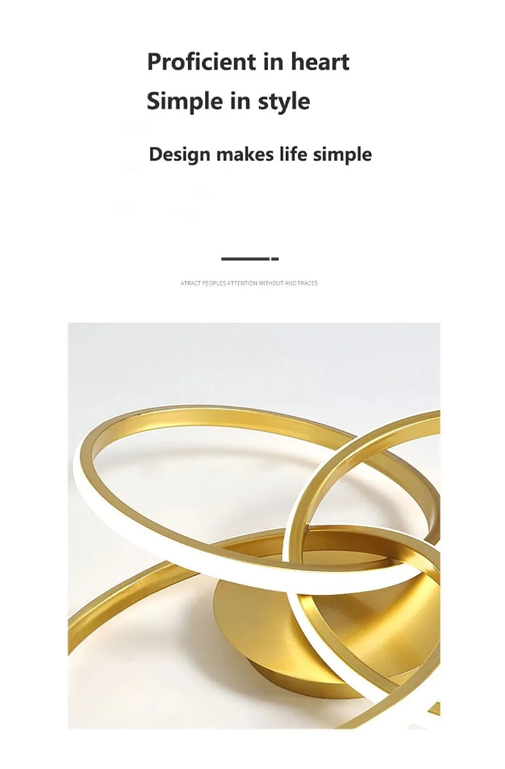 DARHYN - LED Ceiling Light Acrylic Trefoil