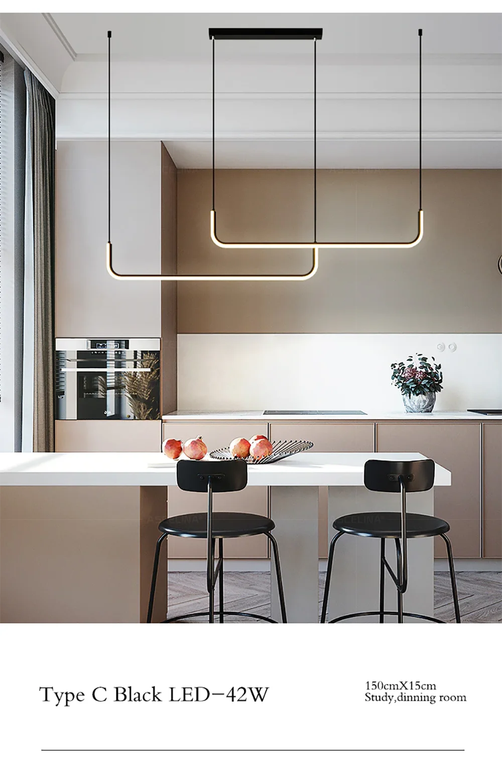 DARHYN - LED Strip Chandelier Light