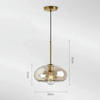 The Amber Horizon Glass Pendant Series