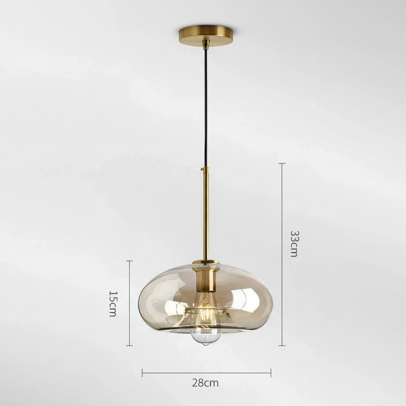 The Amber Horizon Glass Pendant Series