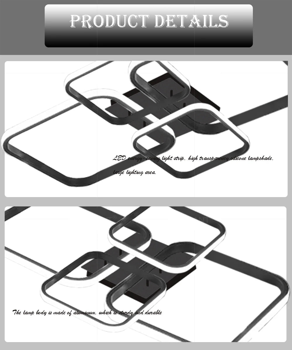 DARHYN - LED Ceiling Light 4 Squares