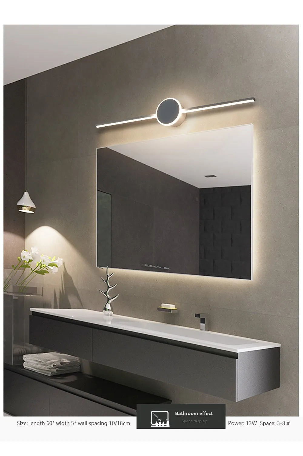 DARHYN - LED Wall Lamps Mirror Headlights