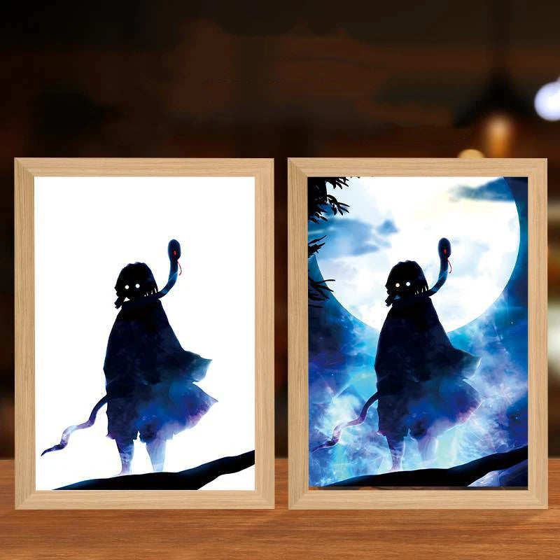 ⚔️🔥 Demon Slayer LED Light Frame – Awaken the Power of the Hashira! 🌙💨