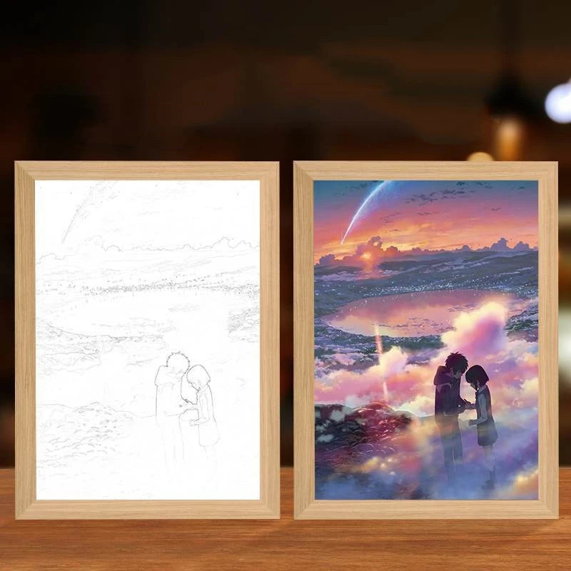 💫🌠 Your Name LED Light Frame – Where Dreams and Stars Connect 🌙💞