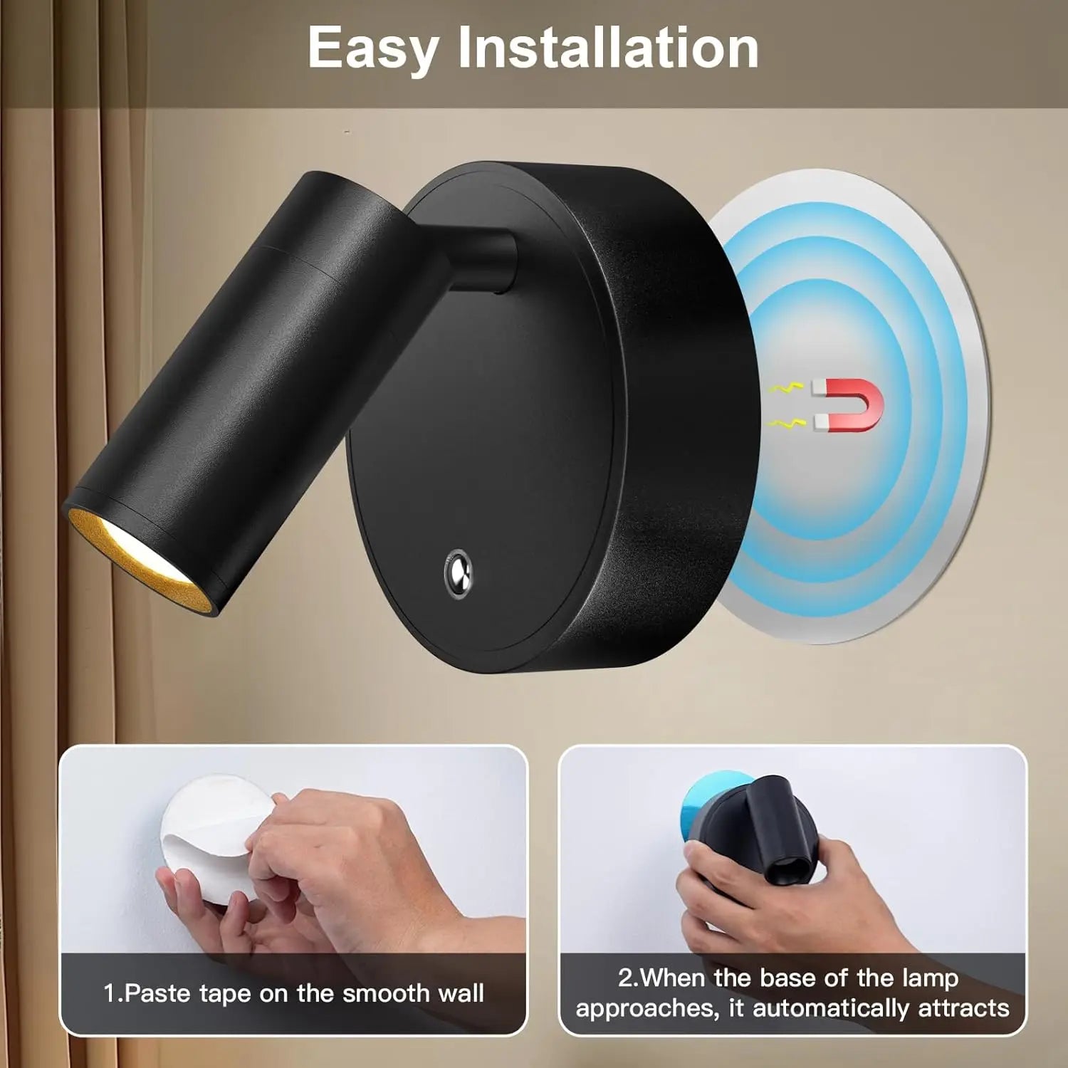 DARHYN - Recharge LED Wall Lamp Magnetic Attraction