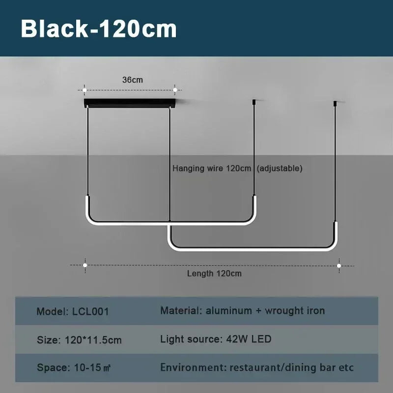 DARHYN - LED Strip Chandelier Light