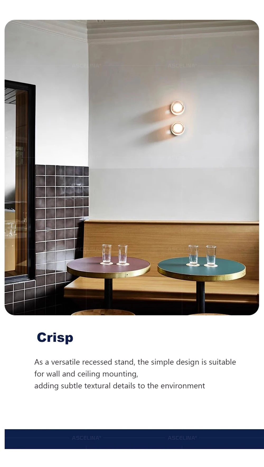 DARHYN - LED Wall Lamp Amber Jelly