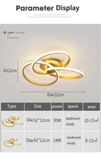 DARHYN - LED Ceiling Light Acrylic Trefoil