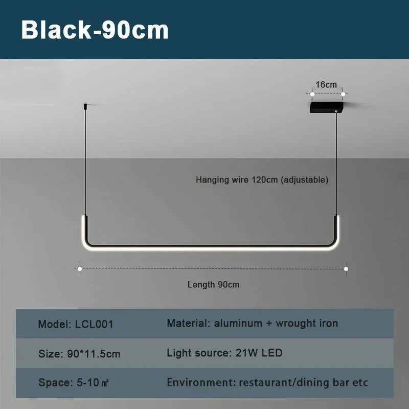 DARHYN - LED Strip Chandelier Light