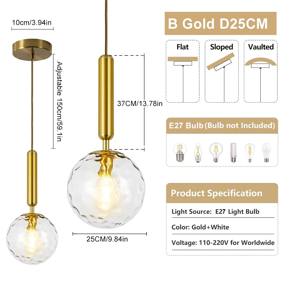 The Solara Textured Glass Pendant