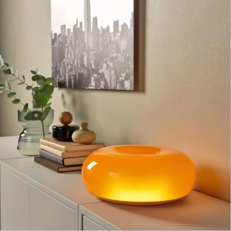 The Orbit Glass Donut Wall Lamp