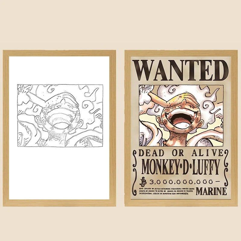 🏴☠️💡 One Piece LED Light Frame – Bring the Grand Line to Life! 🌊⚡
