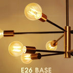 The Nova Black Sputnik Chandelier