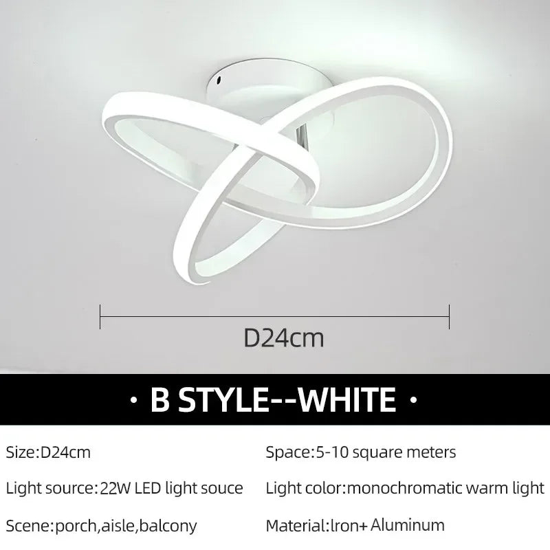 DARHYN - LED Ceiling Light Acrylic Trefoil