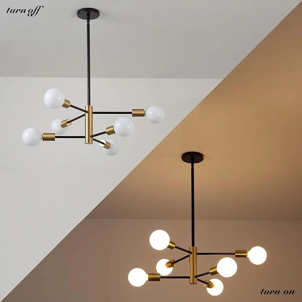 The Nova Black Sputnik Chandelier