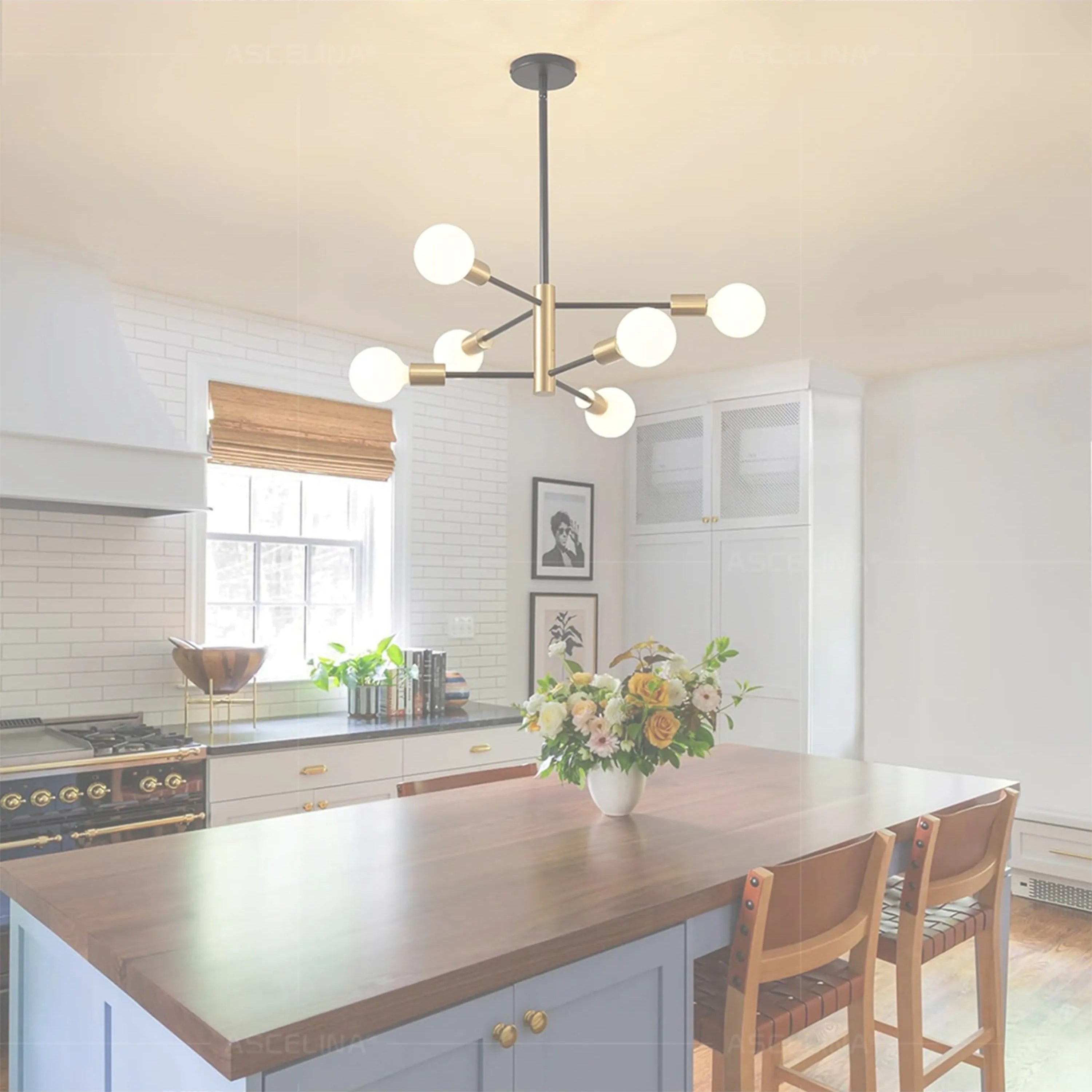 The Nova Black Sputnik Chandelier