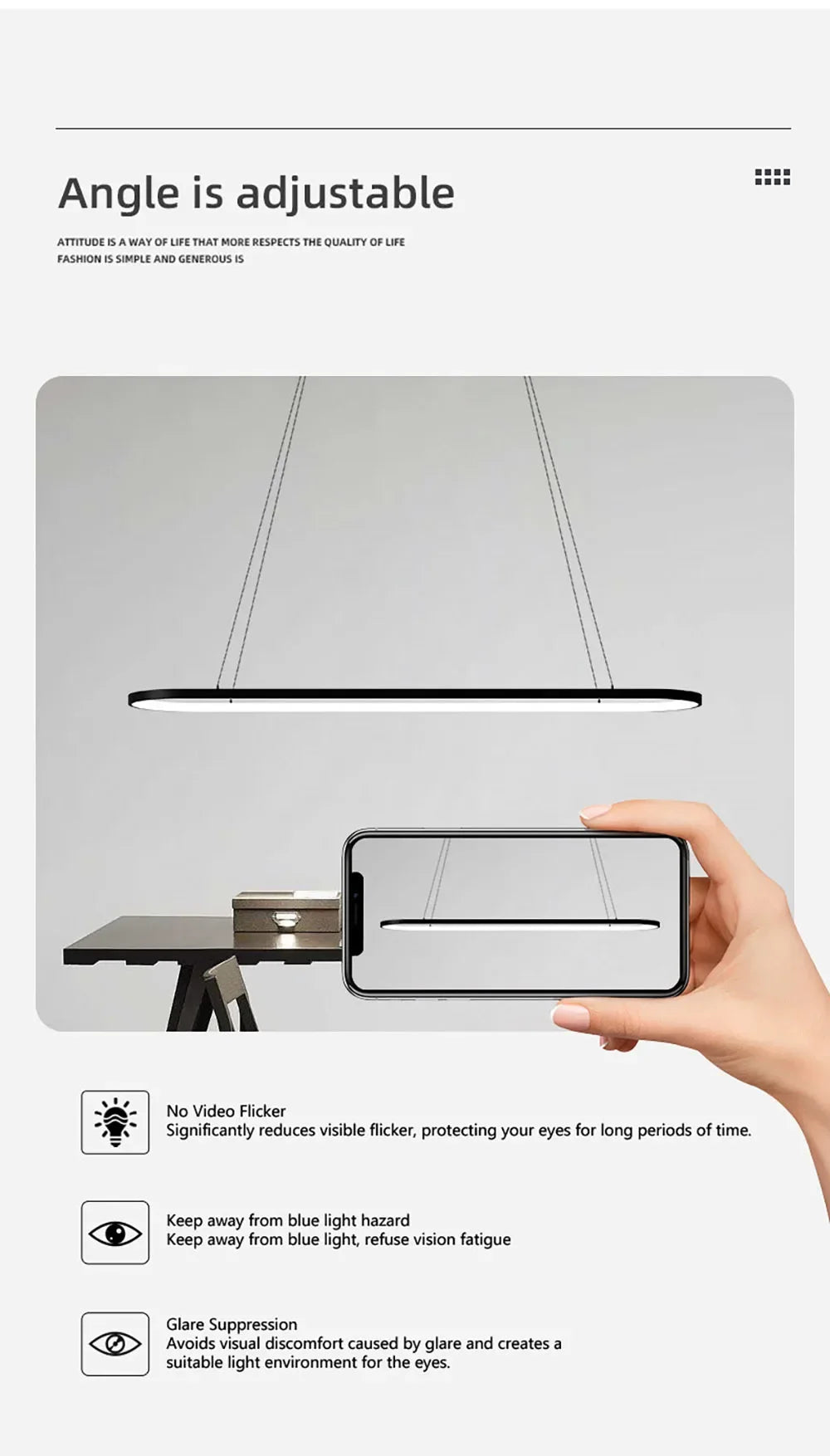 DARHYN - Modern LED Oval Overhead Pendant Light