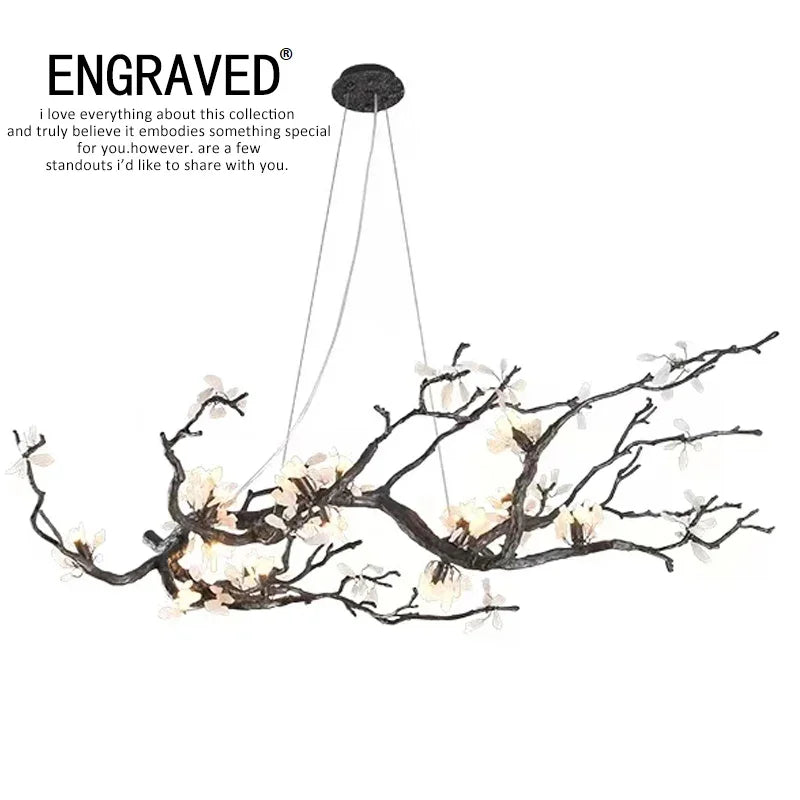 All Copper LED Creative Branch Chandelier