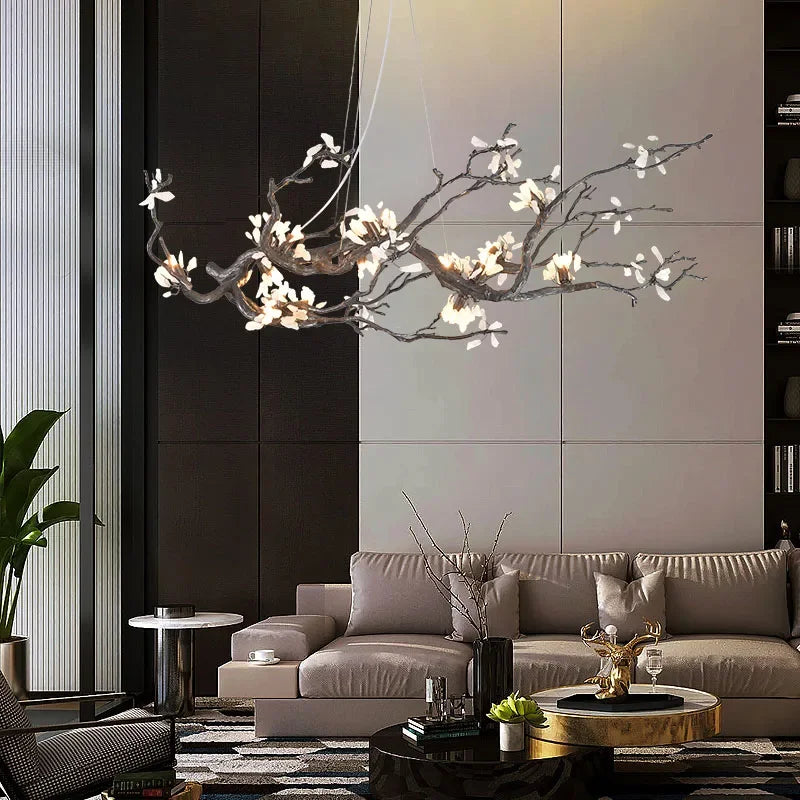 All Copper LED Creative Branch Chandelier