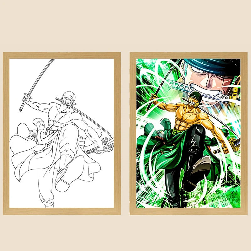 🏴☠️💡 One Piece LED Light Frame – Bring the Grand Line to Life! 🌊⚡