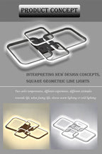 DARHYN - LED Ceiling Light 4 Squares