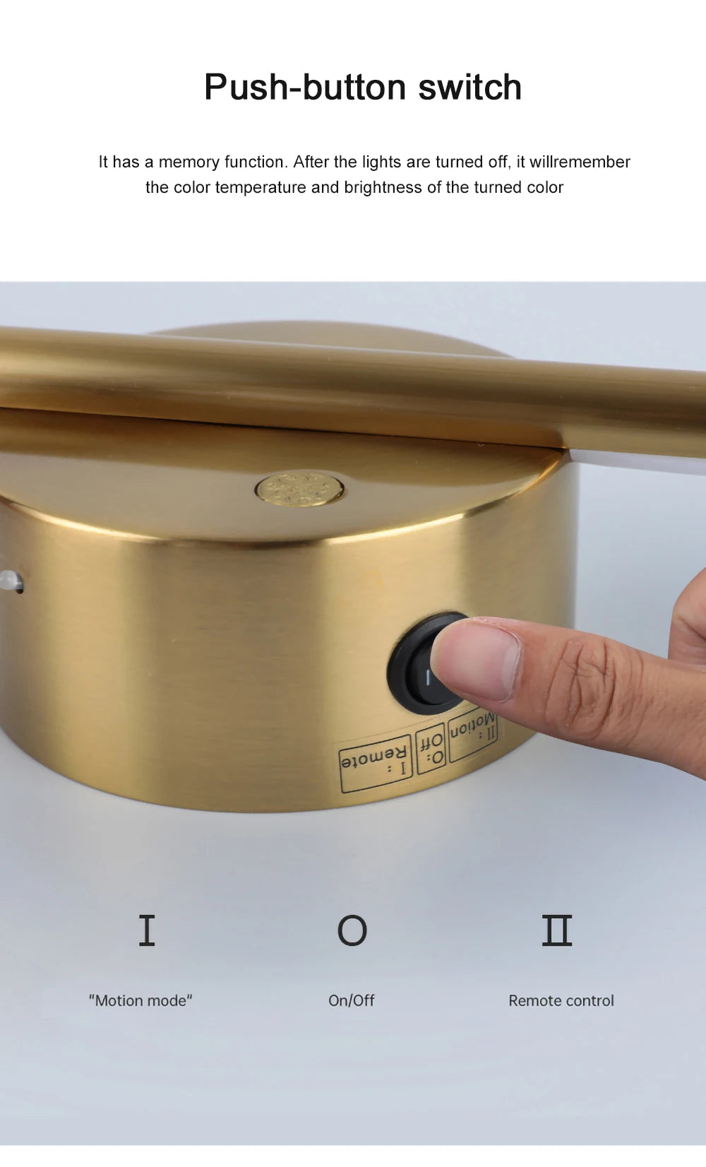 DARHYN - Motion Sensor Detection Rechargeable LED Wall Lamp