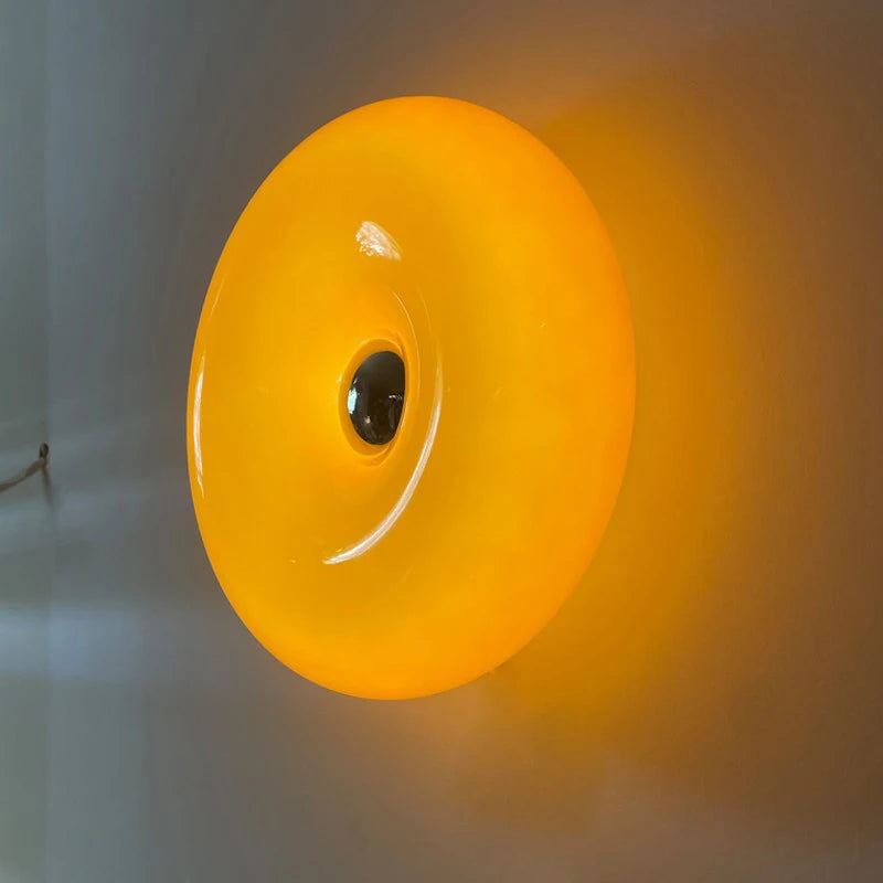 The Orbit Glass Donut Wall Lamp