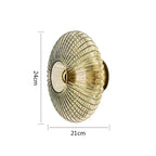 DARHYN - LED Wall Lamps Glass Ripple