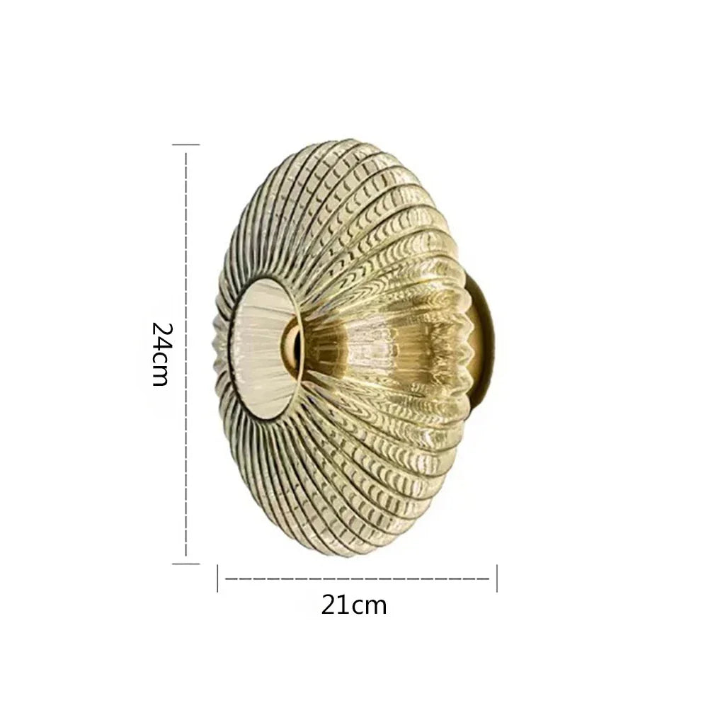 DARHYN - LED Wall Lamps Glass Ripple