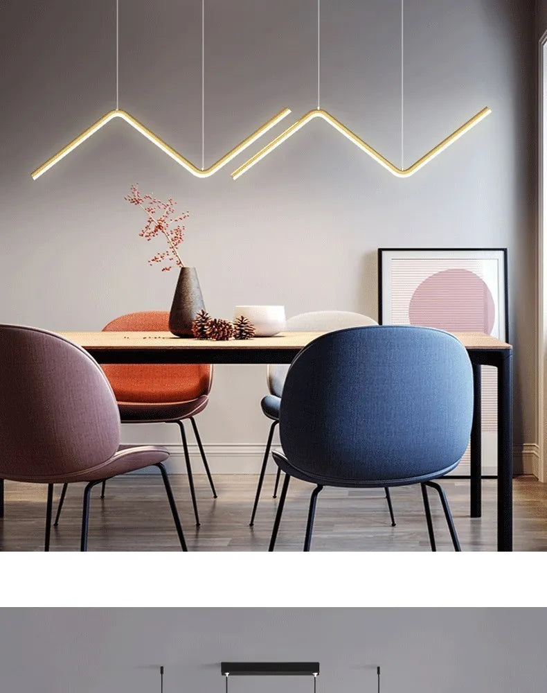 DARHYN - Pendant Light Nodic Gold Hanging Chandelier