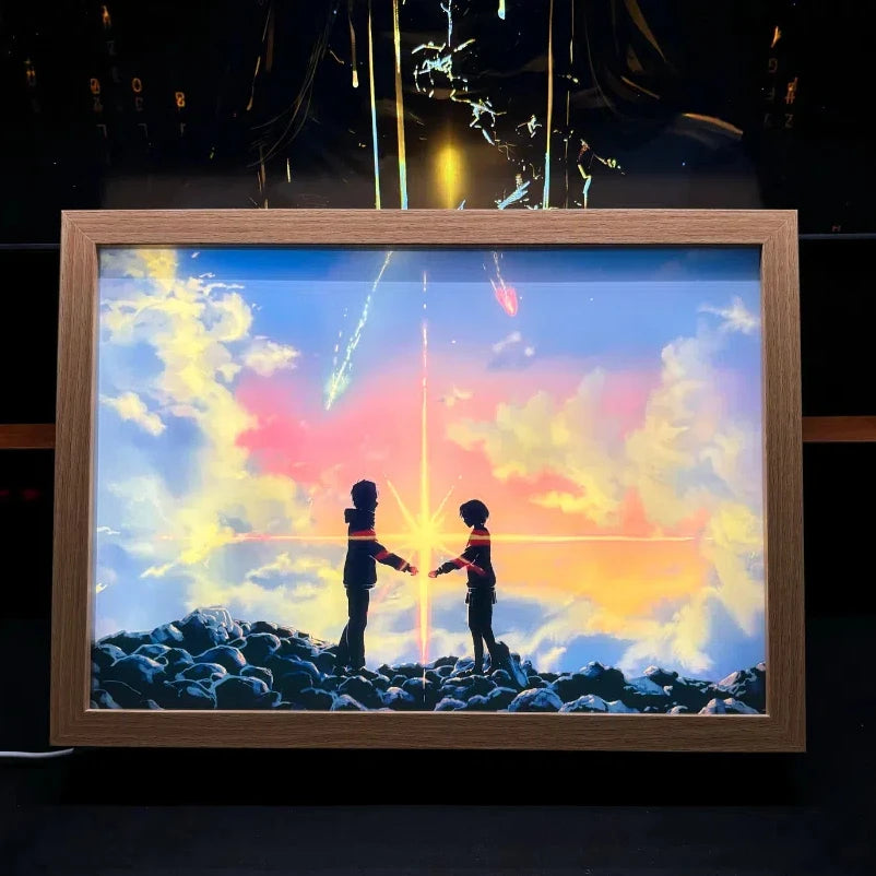 💫🌠 Your Name LED Light Frame – Where Dreams and Stars Connect 🌙💞