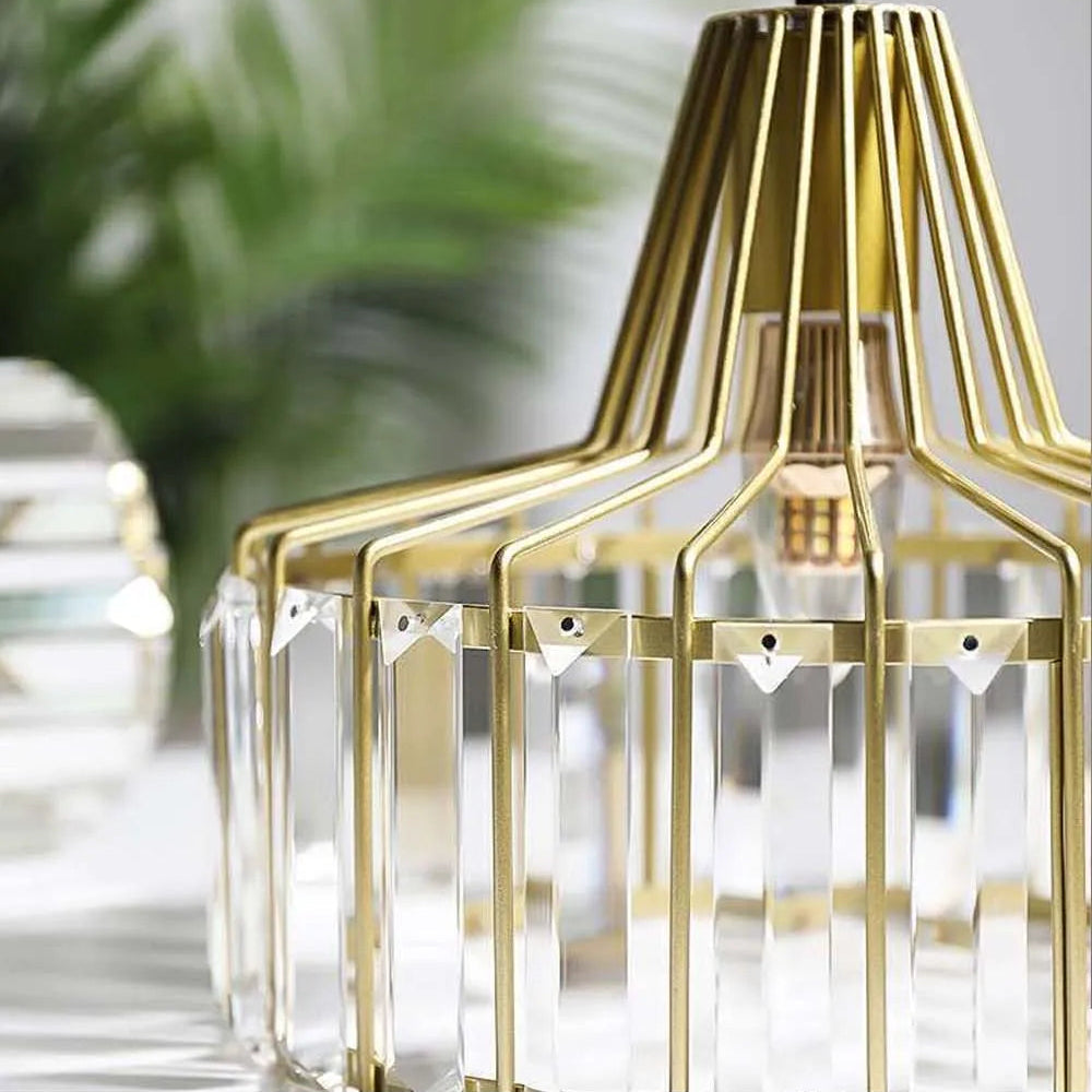 The Gilded Crystal Pendant