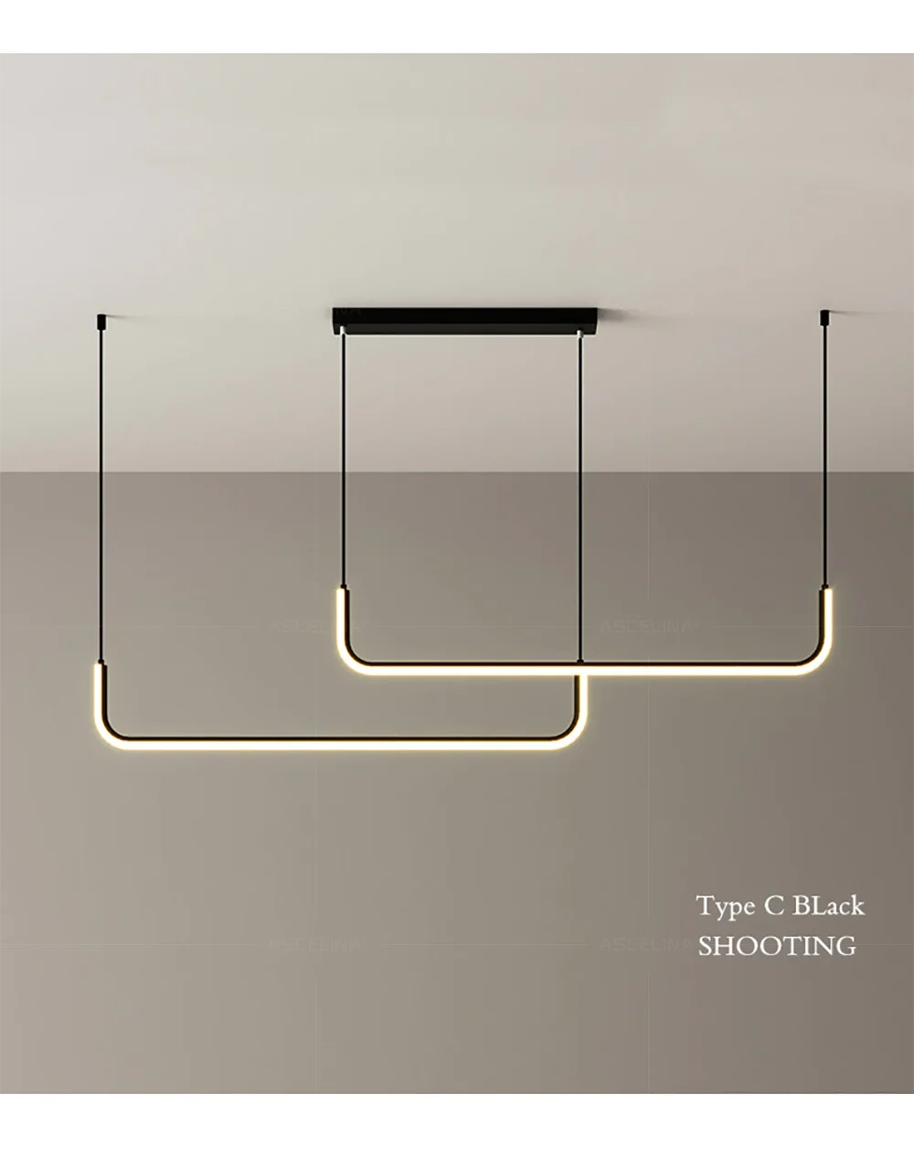 DARHYN - LED Strip Chandelier Light