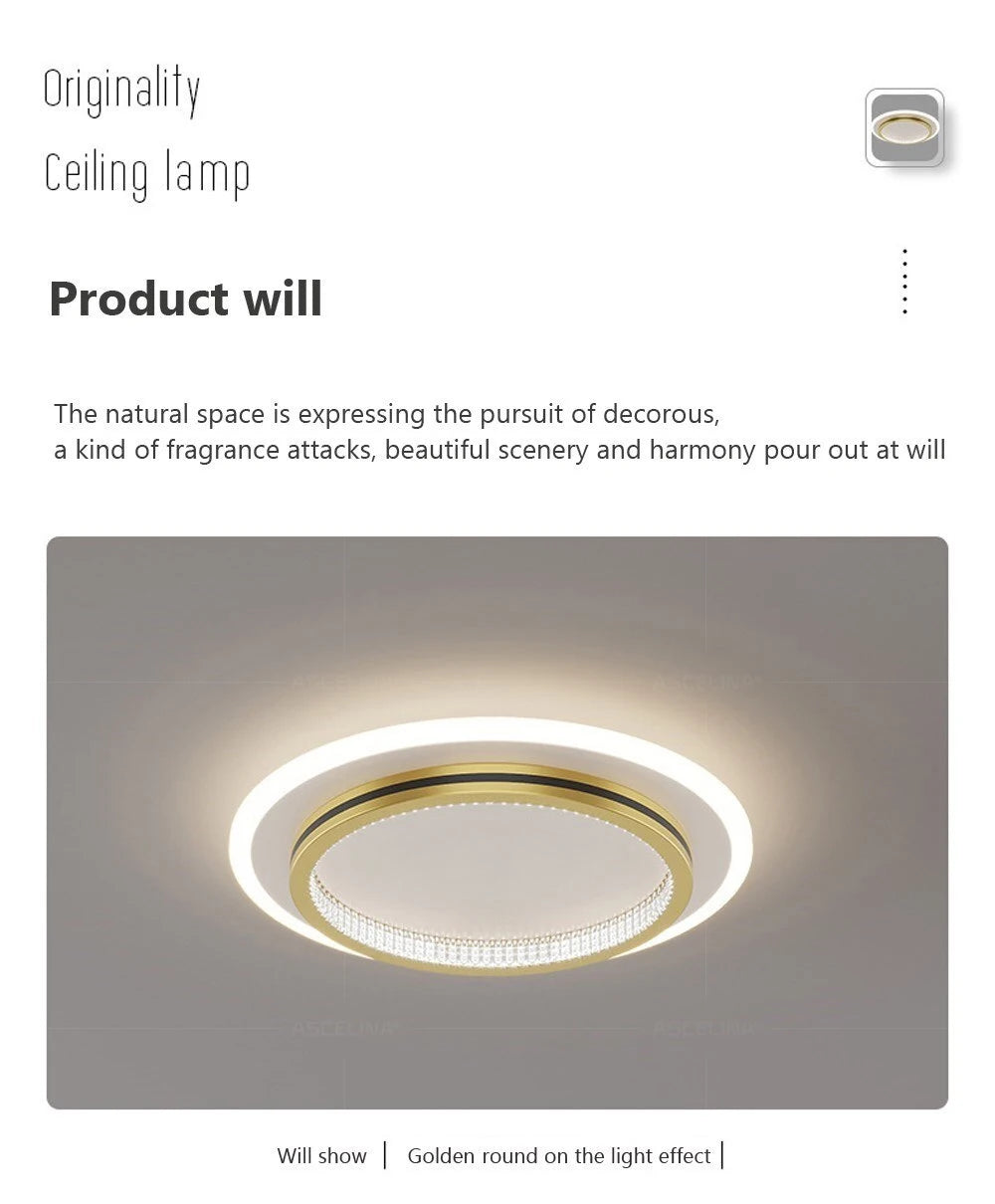 DARHYN - Modern LED Crystal Lampshade Lights