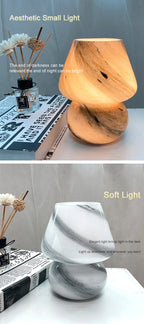 Macaron Modern Glass Table Lamp Mushroom