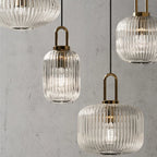 The Celine Ribbed Glass Pendant