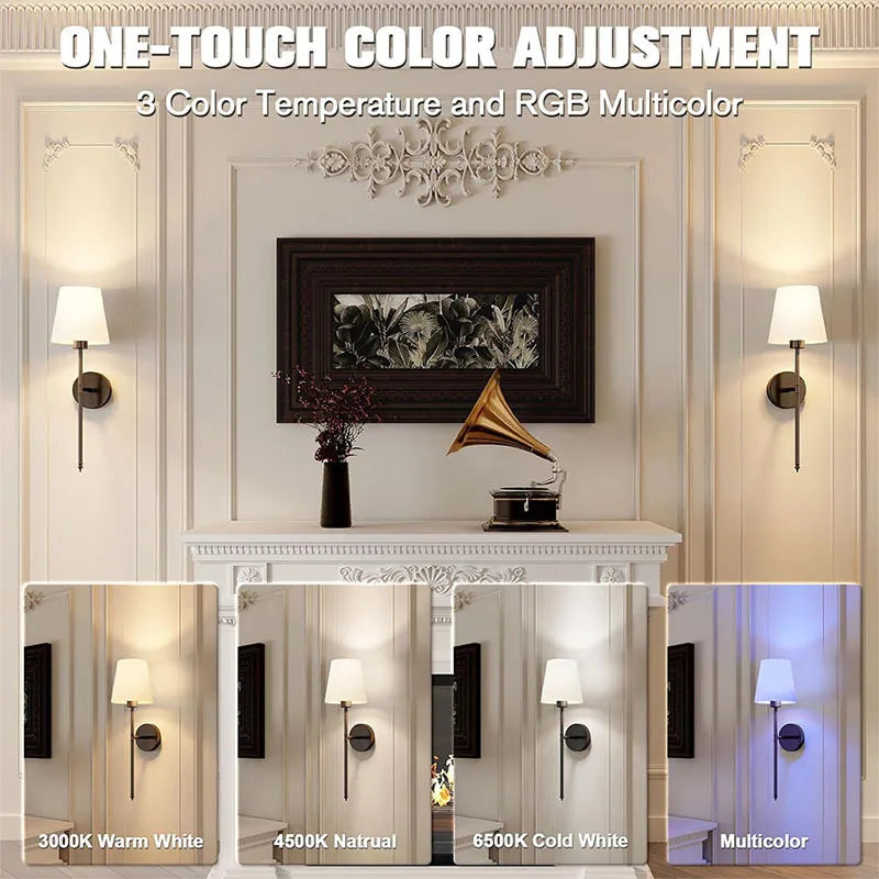 DARHYN - Recharge LED Wall Lamp RGB Bulb