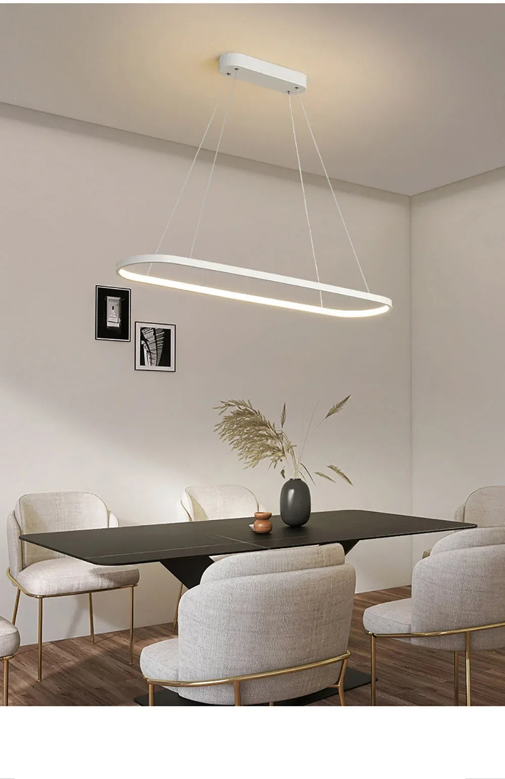 DARHYN - Modern LED Oval Overhead Pendant Light