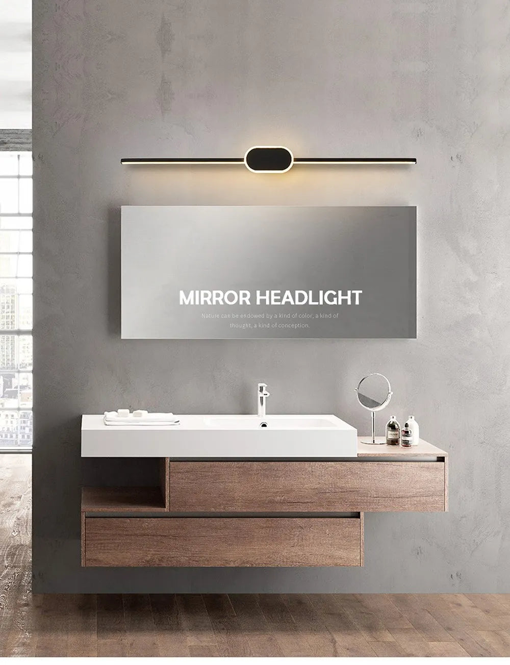 DARHYN - LED Wall Lamps Mirror Headlights