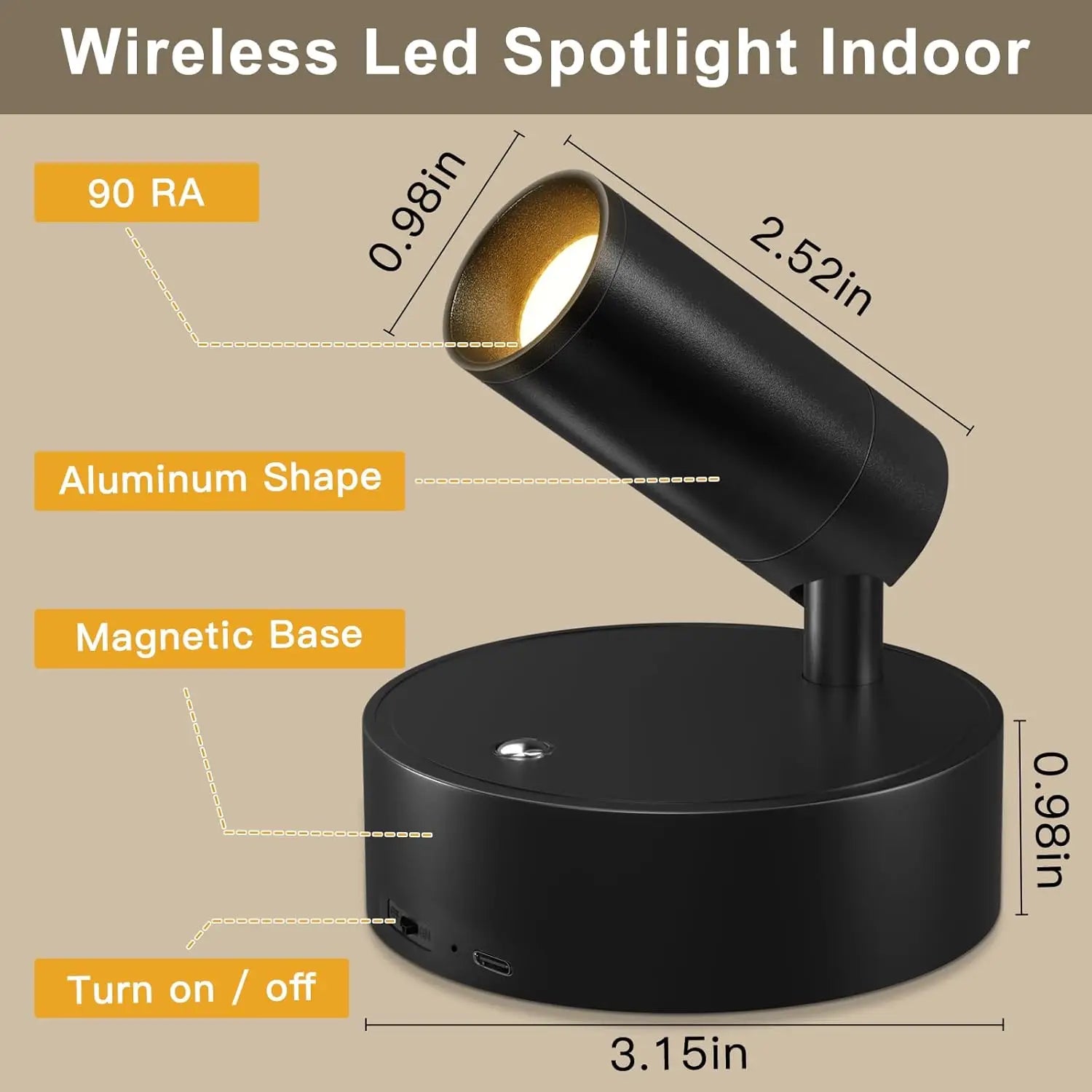 DARHYN - Recharge LED Wall Lamp Magnetic Attraction