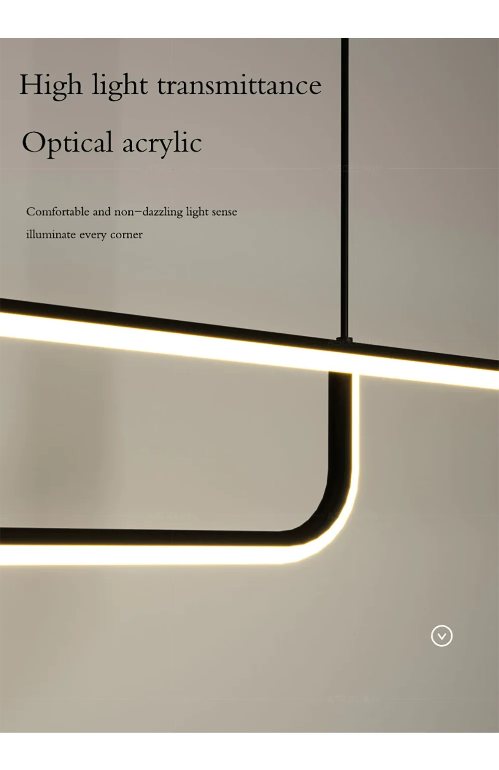 DARHYN - LED Strip Chandelier Light