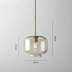 The Amber Horizon Glass Pendant Series