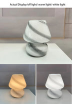 Macaron Modern Glass Table Lamp Mushroom