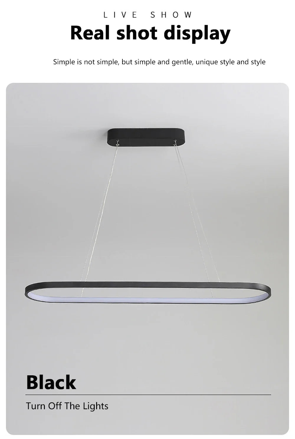 DARHYN - Modern LED Oval Overhead Pendant Light