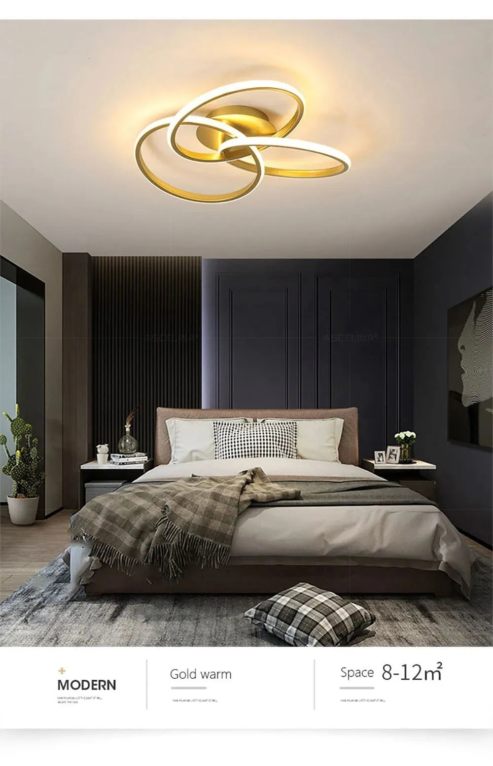 DARHYN - LED Ceiling Light Acrylic Trefoil