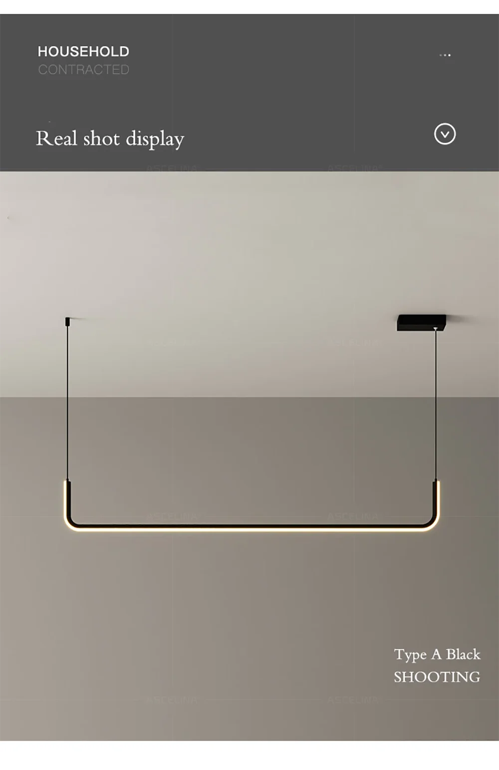 DARHYN - LED Strip Chandelier Light