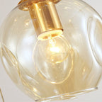 Modern Spiral Staircase Lighting Chandelier Crystal Glass Ball Lamp