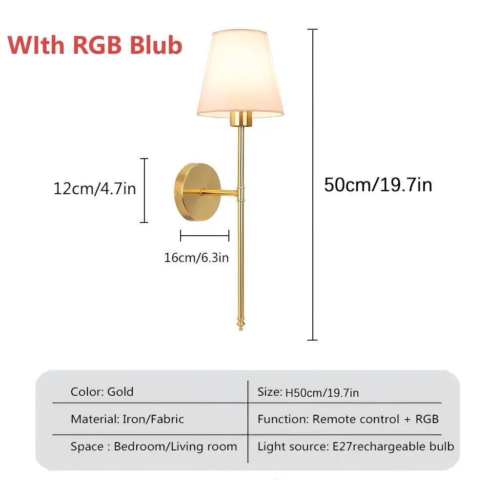 DARHYN - Recharge LED Wall Lamp RGB Bulb