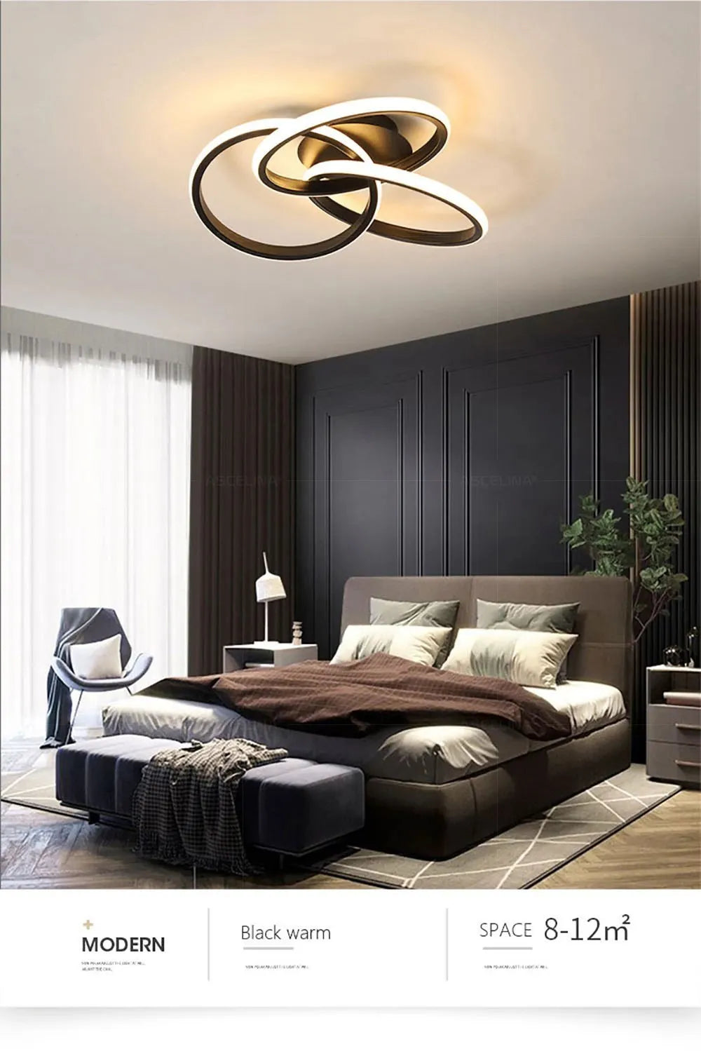 DARHYN - LED Ceiling Light Acrylic Trefoil